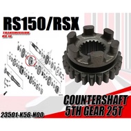 HONDA RS150 / RSX GEAR COUNTER SHAFT 5TH 25T 0 23501-K56-N00 BOX FIFTH SAB SUB RSX150 RS150R RS X RS
