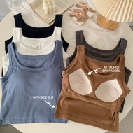 Msia Ready Stock🔥T2316 Plain Vest Suspender Crop Top Sports Sleeveless Top