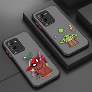 Baby Yoda Star Wars Frog Matte Phone Case For VIVO V25 E V23 E V21 E V20 V19 V17 V15 V11 I V5 S15 S10E  S12 Y73 Y70 S7 S1 Z3 I X9 T1 Plus Pro IQOO 7 5 Z1X NEO 5 3 5G