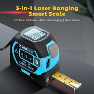 Laser Levels &amp; Accessories 3in1 Laser Rangefinder Accurate Distance Meter Range Finder Tool Measuring Instrument Level 40M 60M Digital Laser Tape Measure