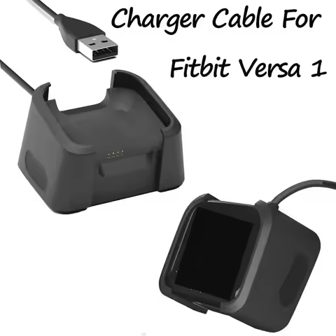 Replacement Charger Compatible with Fitbit Versa 1 (Not Available for Versa 2) USB Smartwatch Chargi