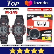 Q&q M-149 Baterai jam tangan qq QnQ Q&q M149 original bergaransi asli japan