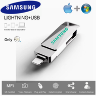Samsung USB OTG แฟลชไดร์ฟ 1TB 2TB แท่งหน่วยความจำ USB สำหรับ IPhone15/14/13/12/11 /X/ 8/7/6พร้อม TYP