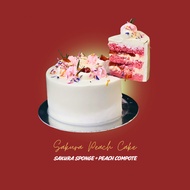 Sakura Peach Mango Cake (6in) | LELE Bakery