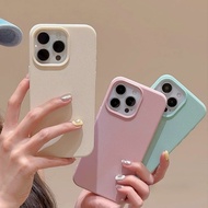 For IPhone 15 14 13 12 11 Pro Max X XR XS Max 7 8 plus INS Simple black and white solid color leathe