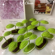 [Real Photos + Ready Stock] Handmade Wool Sprout Hair Clip