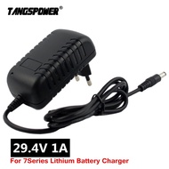 Output 29.4V 1A Lithium Battery Charger Input AC100-240V for 7Series Li-ion Battery pack Portable Wa