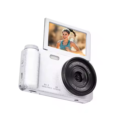 Vandlion A67A 4K CCD Camera for Photography 64MP Autofocus 3'' 180° Flip Screen 18X Zoom Vlogging Ca