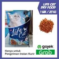 Life Cat Food 20kg Lifecat dryfood makanan kucing kering 1 karung 1sak