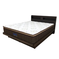 [特價]【KIKY】米月可充電收納二件床組 單人加大3.5尺(床頭片+掀床底)雪松色床頭+白橡色掀