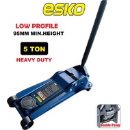 ESKO Heavy Duty 5 Ton Floor jack Ultra Low Profile DOUBLE Pump Garage Jack