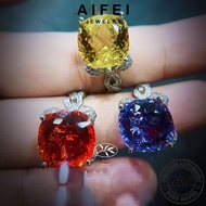 AIFEI JEWELRY For Cincin Original Sterling Women Accessories Perempuan Korean Bow Personalized Adjustable 純銀戒指 Perak Amethyst Ring Silver 925 R2336