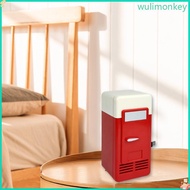 WU Portable Mini 780ml Fridge USB Powered Car Drink Cooling Home Desktop Boat Travel