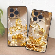 Iphone 11 / 11 PRO / 11 PRO MAX case with yellow horse print Clover case Iphone 11 Case