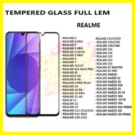 TEMPERED GLASS FULL GLUE REALME NOTE 50 GT MASTER X2 PRO NARZO NARZO 10 NARZO 20 NARZO 20A NARZO 30 