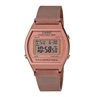 Casio B640WMR-5A Classic Rose Gold Tone Ladies Digital Dress Watch Steel Mesh Bracelet B640WMR5A B640WMR B640