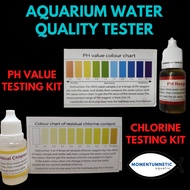 Aquarium water tester pH tester chlorine tester (10ml) aquarium water test kit with English user man