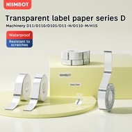 NIIMBOT D11 D110 D101 Thermal transparent paper Waterproof and oil-proof transparent label paper