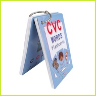 CVC Phonics Vocabulary Pocket Card Educational Preschool Learning Sight Words English Flashcards