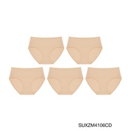 Sabina กางเกงชั้นใน (Set 5 ชิ้น) รุ่น PANTY ZONE รหัส SUXZM4106 สีเนื้อ