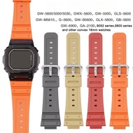 Tali Silikon 16mm untuk DW6900 DW5600/5610 GW6900 DW9052 GW-M5610/5600 Gelang Jam Getah Gelang Jam S