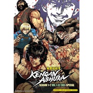 DVD Anime Kengan Ashura TV Series Season 1+2 Vol.1-52 End+ Special 拳愿阿修罗