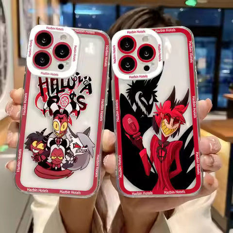 Anime H-Hazbin H-Hotels Clear Phone Case For Realme 15 5 6 7 7I 8 8I 9 9I 10 12 NOTE 70 C75 C71 C67 