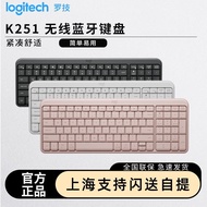 Logitech K251 Bluetooth Keyboard Notebook Apple ipad Universal Wireless Keyboard Mouse Set Girls Off