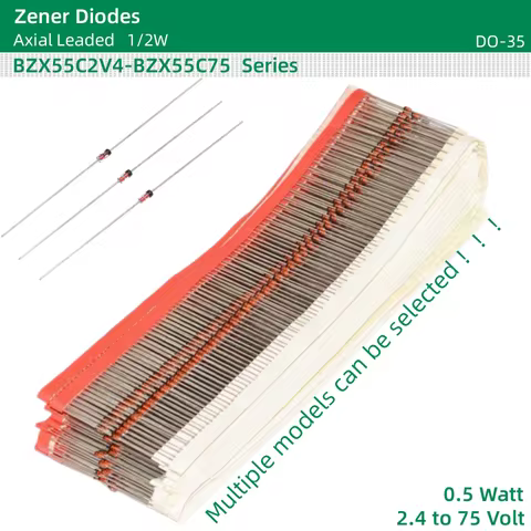 50pcs/lot 1/2W Zener Diodes 0.5W BZX55C13 BZX55C15 BZX55C16 BZX55C18 BZX55C20 BZX55C22 BZX55C24 BZX5