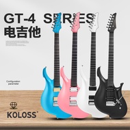 Koloss GT-4 5 6 1000 1500H 1250 Aluminum Alloy Metal Rock Double Rock Headless Electric Guitar