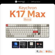 K17 Max Retro wireless low profile keyboard 96% Knob คีย์บอร์ดไร้สาย มี knob เชื่อมต่อไร้สาย ประกันศ