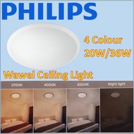 Philips 20W/ 36W LED Ceiling Light, 4 tone Color, Wawel Bedroom/ Living room Lighting