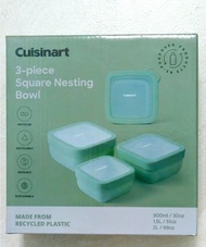 （100%全新）Cuisinart 保鮮密實盒 （共三個可以子母式收納）