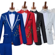 Performance Costume Sequin Suit Suit Stage Chorus Men's Dress Singer Host Costume Male Adult Suit
