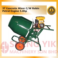 Shengyik Concrete Mixer TKCM-3T Robin 5.0hp Gasoline 4 Stroke Engine Machine Cement  / Electric Moto