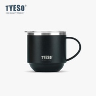 คุณภาพดี TYESO STACK แก้วน้ำสแตนเลส ขนาด 330 มล. มีหูจับ มีฝาปิด วางซ้อนกันได้ เก็บอุณหภูมิได้ทั้งร้