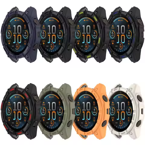 1X Armor Cover Bumper Soft TPU Case For Garmin Tactix 8 AMOLED Tactix8 SOLAR Smartwatch Protective S