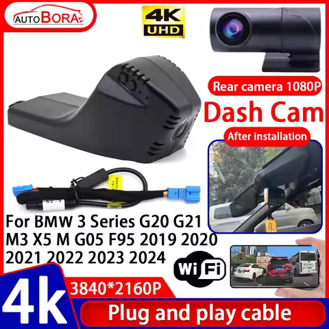 ZhuCamX Video Recorder 4K Plug and Play Car DVR Dash Cam for BMW 3 Series G20 G21 M3 X5 M G05 F95 20