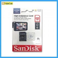 SanDisk - 256GB Micro SD 4K High Endurance CL10 U3 V30 (100MB/40MB) (SDSQQNR-256G-GN6IA) White 772-4