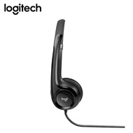 Logitech USB Headset H390 ชุดหูฟังUSB เสียงสเตอรีโอดิจิทัล ตัดเสียงรบกวน ส่วนควบคุมแบบอินไลน์ รับประ