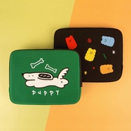 Taiwan Shipping Korea Laptop Bag Computer Papi Puppy ipad11 Inch Storage Cute Inner 13/14/15 i
