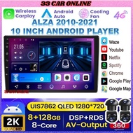 Perodua Alza 2010-2021 10'' (360 CAMERA 8GB RAM 128GB CARPLAY DSP 4G SIM) Nano Screen Android Player