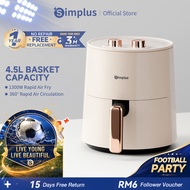 Simplus Oven Air Fryer | 4.5L Large Capacity | 1300W Power | 360° Rapid Air Circulation | Less Fat O