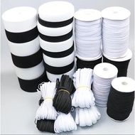 2Meters Crochet Elastic Band High Elastic Latex Knitted Waistband Elastic Band Rubber Band Sewing Ac