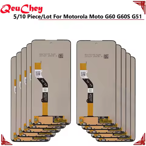 5/10 Piece/Lot For Motorola Moto G60 / G60S / G51 / G40 Fusion LCD Display Monitor Touch Screen Asse