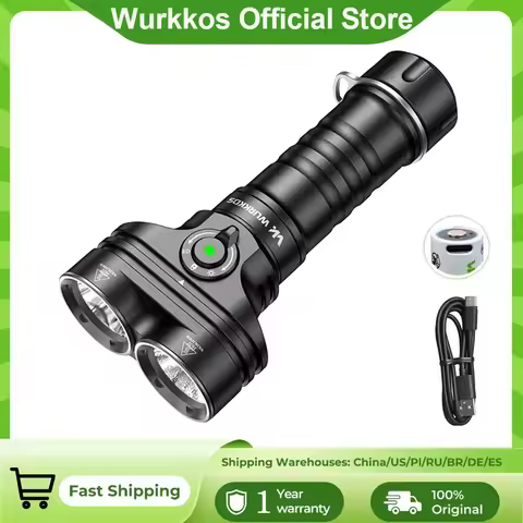 Wurkkos DL05 Diving Flashlight 6000 lumens rechargeable 26800 battery magnetic switch new profession