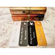 Fourth Wing Bookmark | Fourth Wing bookmark | Iron Flame Bookmark | Rebecca Yarros