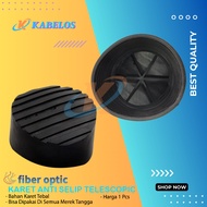 Single telescopic ladder anti-slip rubber feet | Round ladder rubber