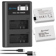 Artman Upgraded LP-E8 Battery and USB LCD Dual Charger Kit for Canon EOS Rebel T2i T3i T4i T5i, EOS 