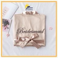 FG Kimono Dress with Bridesmaid Writing Bridesmaid Team Dress/ wedding Dress Bridesmaid Embroidered 